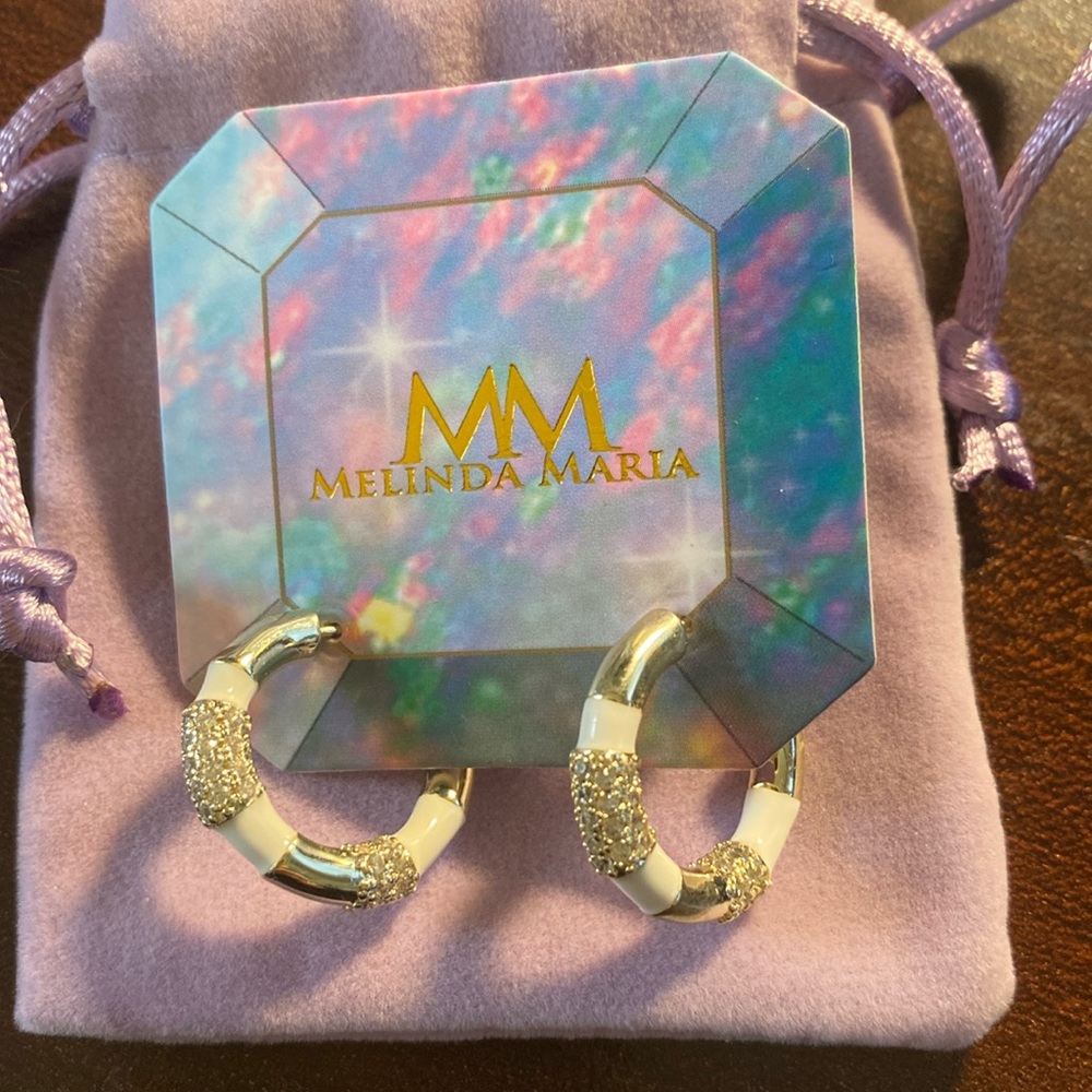 Melinda Maria hoop earrings